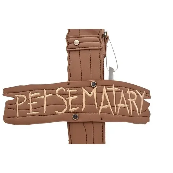 Vixen by Micheline Pitt Pet Sematary Cross Graveyard Cross Body Bag Purse NWT - Picture 5 of 15